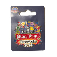 Alton Towers Resort 2024 Fireworks Logo Pin Badge