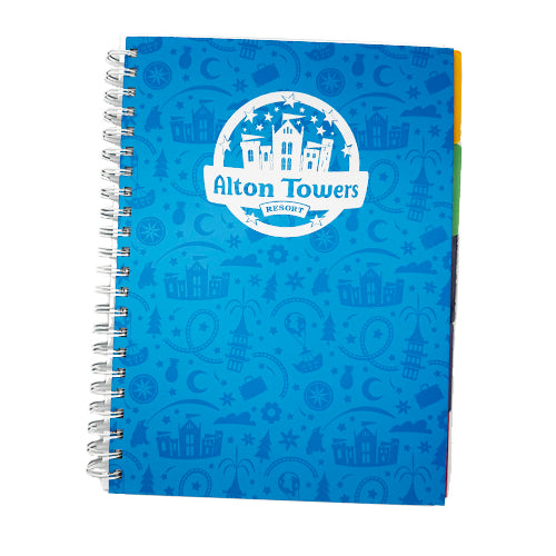 Alton Towers Resort Pattern A4 Notebook
