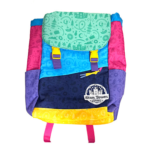 Alton Towers Resort Pattern Backpack