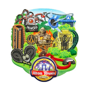 Alton Towers Resort Resin Magnet