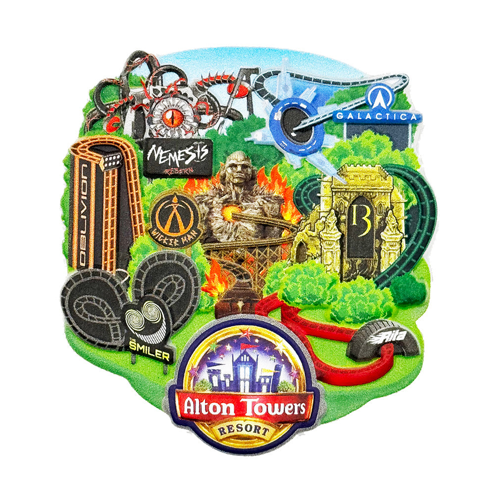 Alton Towers Resort Resin Magnet