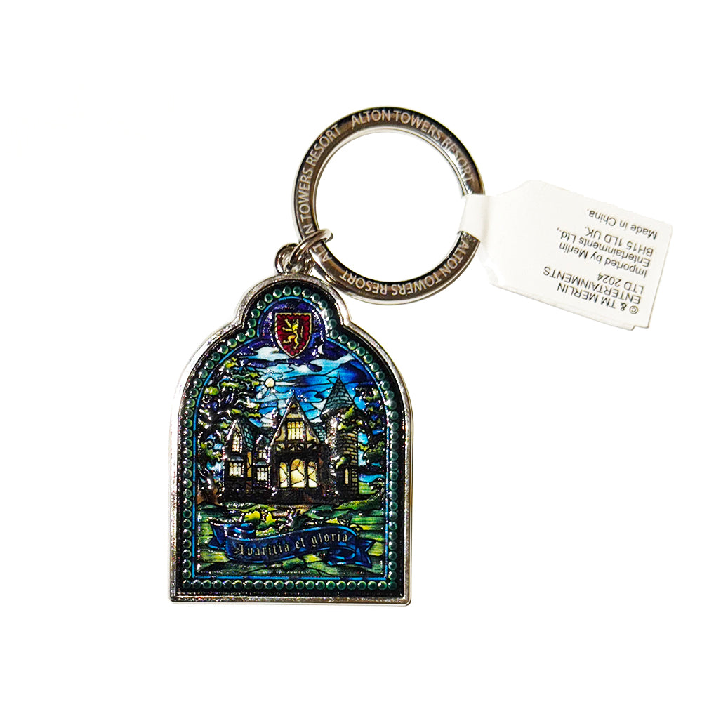 The Curse At Alton Manor Stain Glass Window Keyring