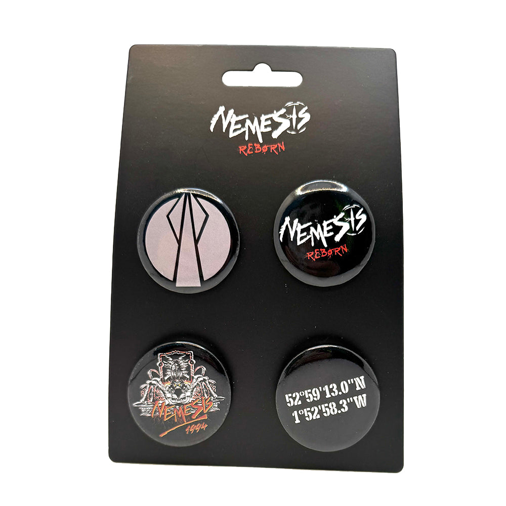 Nemesis Reborn Button Badge Set