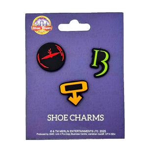 Alton Towers Resort Shoe Charms (Nemesis Reborn, Th13teen, Oblivion)