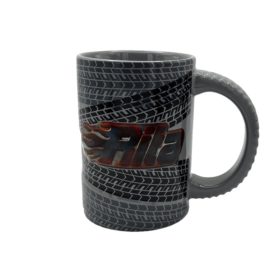 Rita Tyre Track Mug