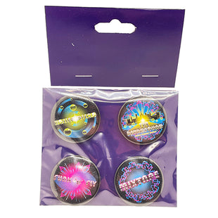 Retro Squad Ride Button Badges