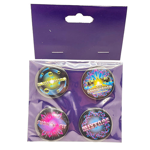 Retro Squad Ride Button Badges